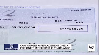 When you find a check that expired years ago, can you get it cashed?