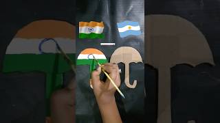 India ?? Argentina ?? shorts art viral flag india independenceday