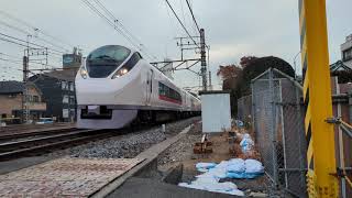 E657系K5編成高速通過 松戸駅付近にて