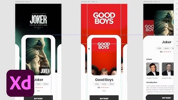 XD Daily Creative Challenge - Movie App | Adobe Creative Cloud