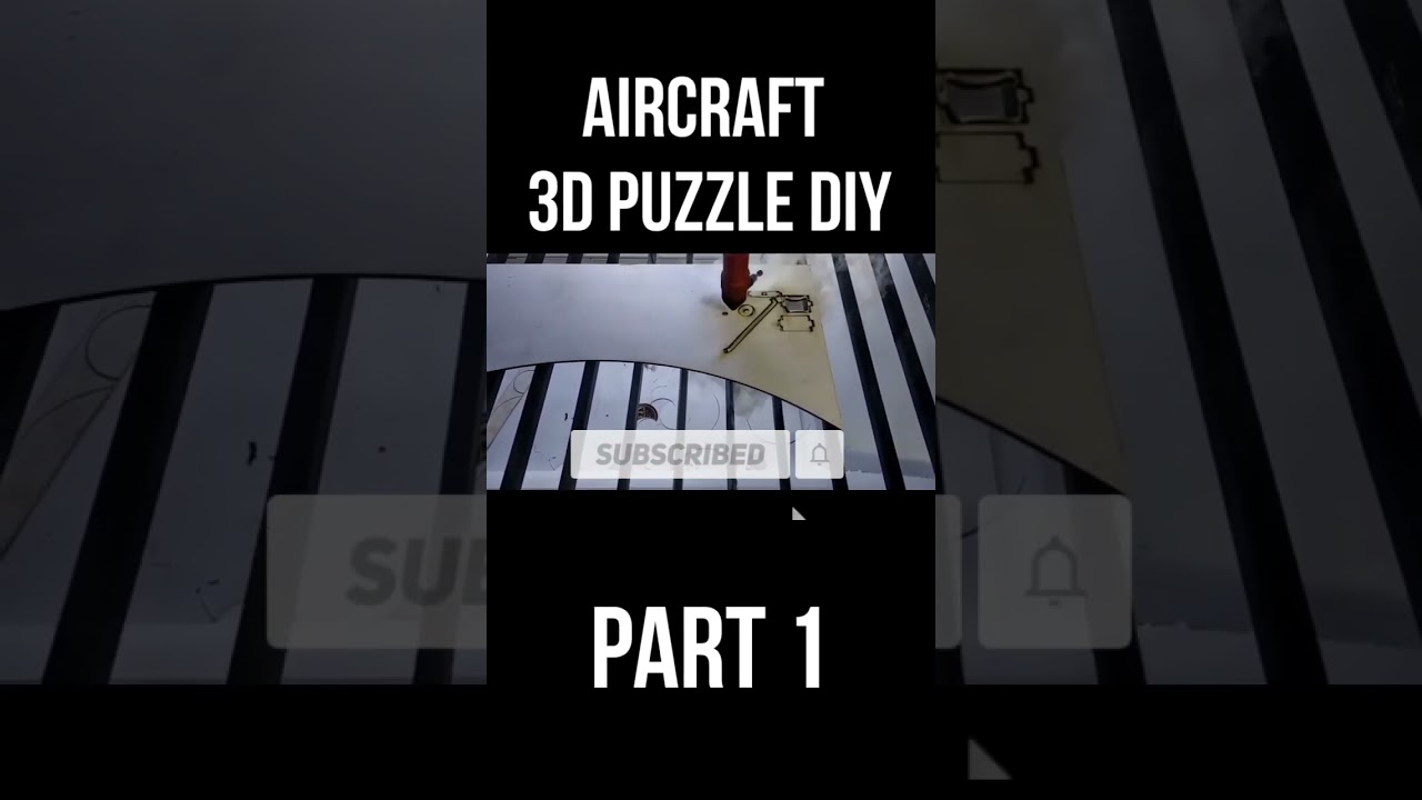Aircraft 3D Puzzle Diy part 1 