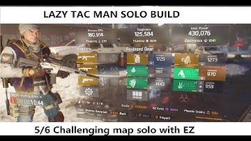 Division 1.5 PVE LAZY TAC MAN Solo Skill Power Build Explained