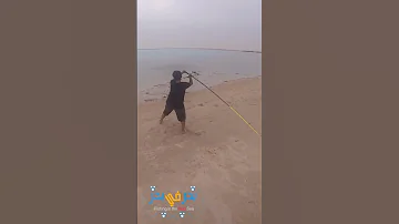 المحاوله الاولى لصيد السمك 