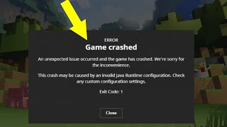 How To Fix Minecraft Error Code 1 (New Update)