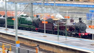 Nswgr 3265 And 3526 Steam Through St Marys - Blue Mountains Flyer