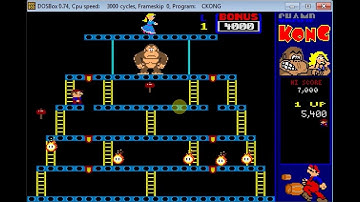 Donkey kong (orginal on DOS box)