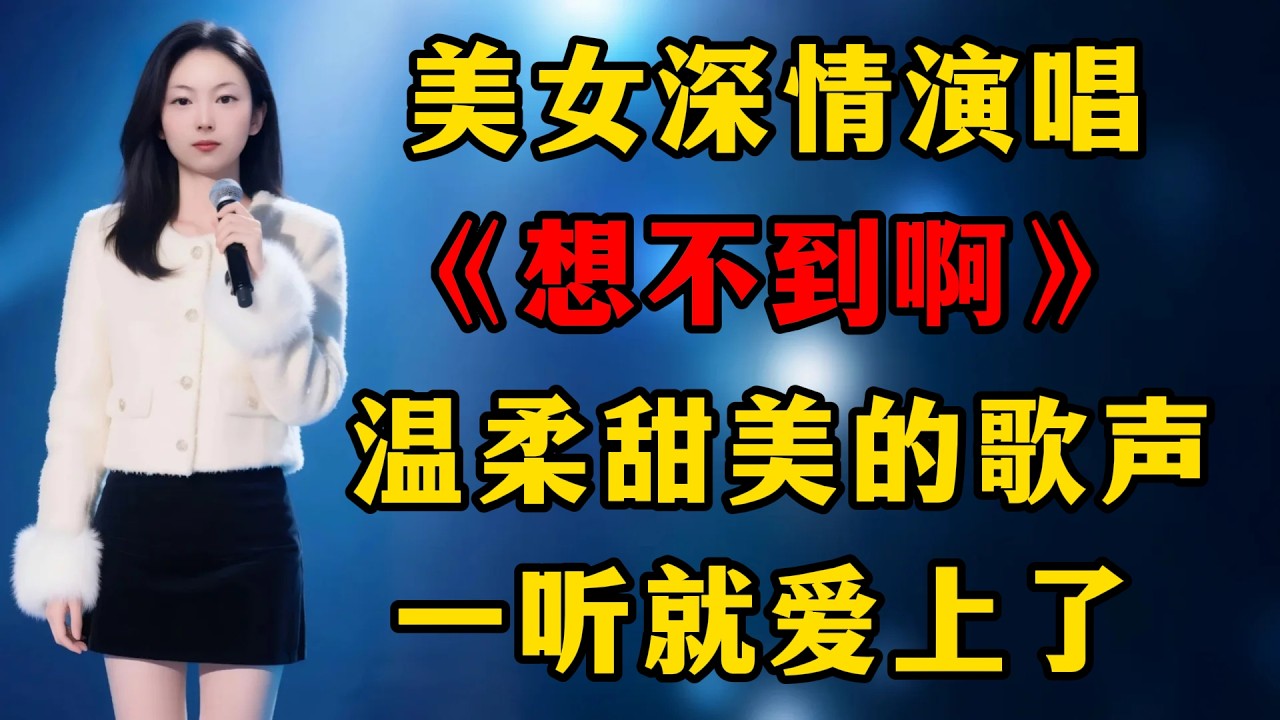 超好听！美女深情演唱《想不到啊》，温柔甜美的歌声，一听就爱上了！