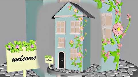 Beautiful 3D House Modeling in Maya | Flower Vines Design | Full Render Showcase