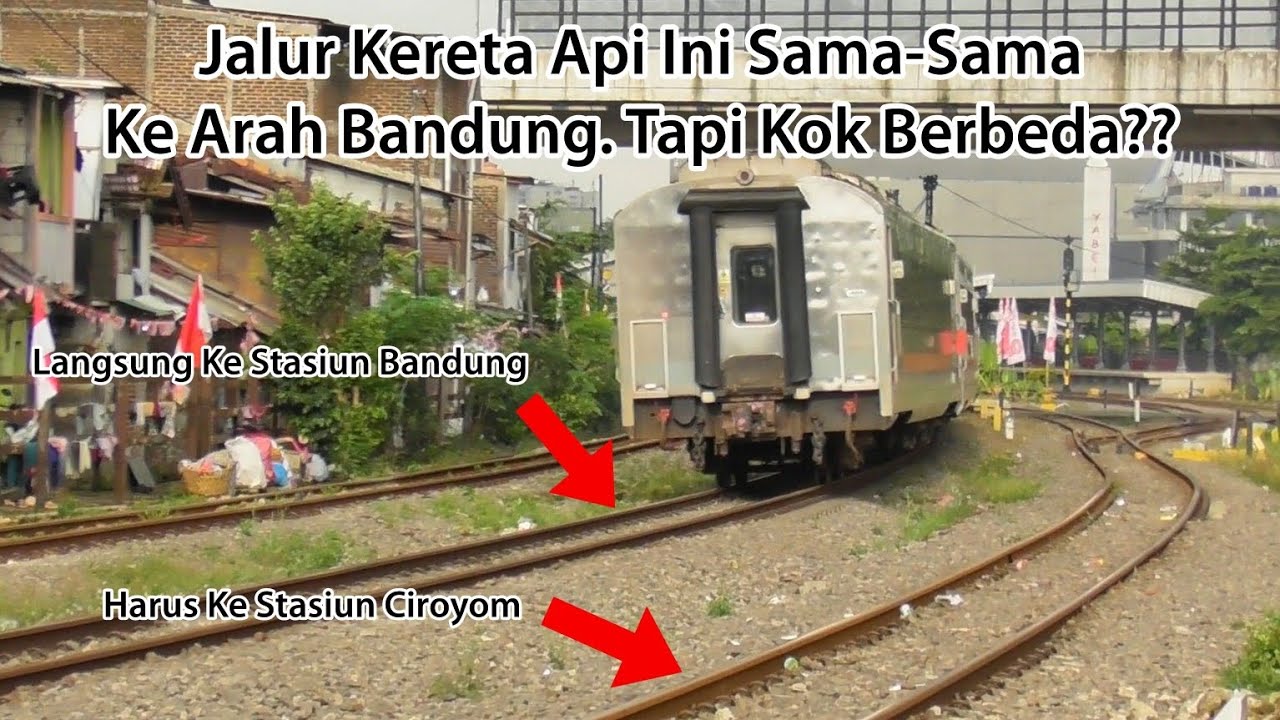 SAMA-SAMA KE ARAH BANDUNG TAPI BEDA JALUR!!! Hunting Kereta Api Di Sekitar Stasiun Ciroyom