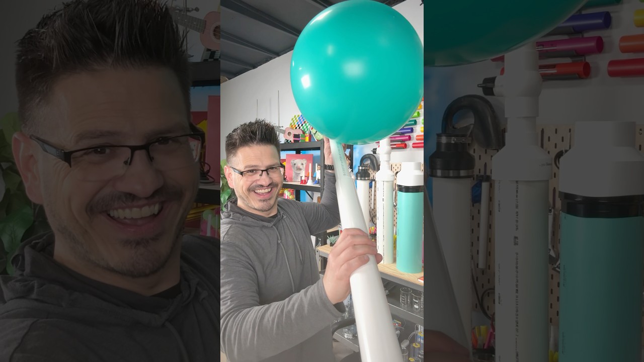 PVC slide balloon horn #diy #pvc #airhorn #science #stem