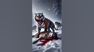 tiger vs animals [tiger, wolf, rhino, python]#shorts
