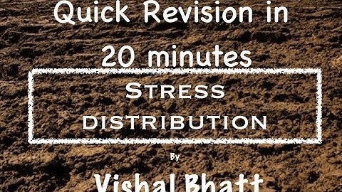 Revision of Stress Distribution in Soil | Soil Mechanics | Civil | GATE | ESE | Vishal Sir