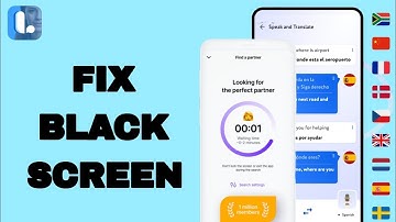 How To Fix And Solve Black Screen On Speak And Learn English : Learna App | Easy Fix