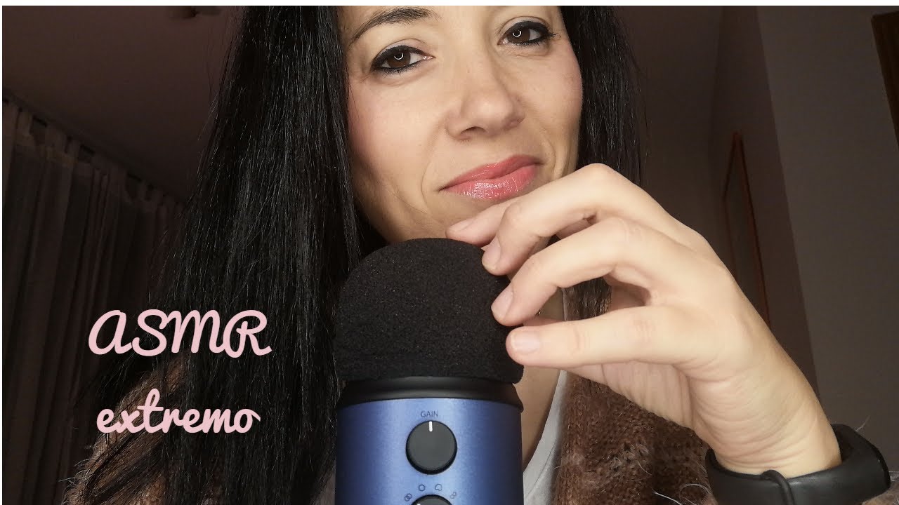 ASMR Relajación extrema | Relaxing whispers and mic touching