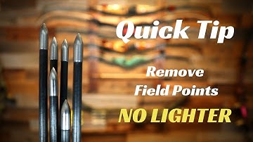 How to remove glue in field points/inserts/arrow points(DIY Archery Project)