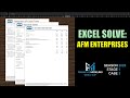 Three-Statement Models! Excel Solve: AFM Enterprises (Financial Modeling World Cup 2025)
