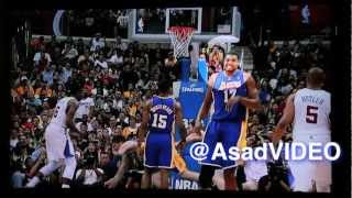 Andrew Bynum laughs Blake Griffin dunk on Gasol
