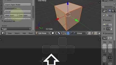 Blender: Export Paper Model