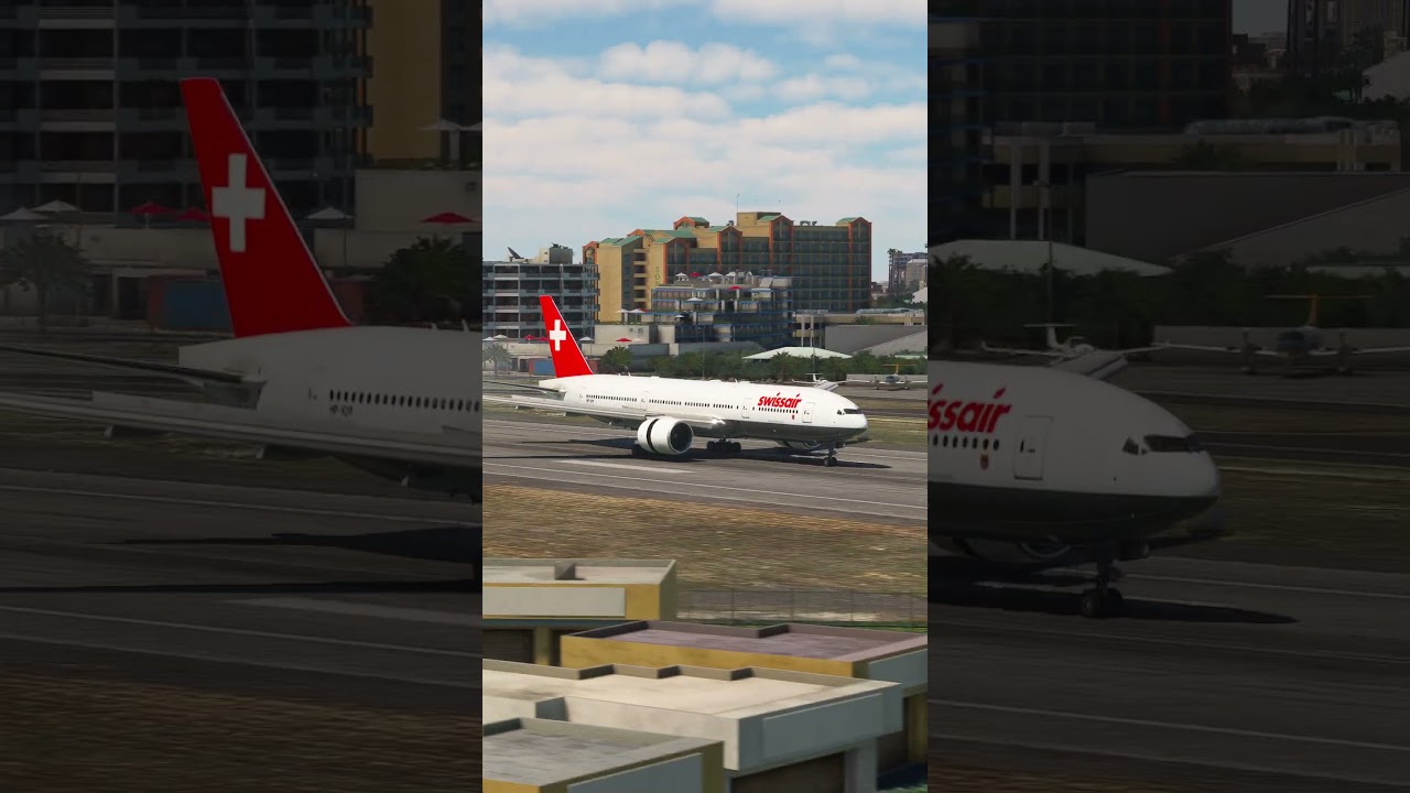 the plane hit a storm and made an emergency landing EPs264