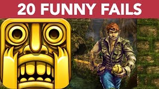 Temple Run 1 FUNNY FAILS | 20 Funny Fails in Temple Run 1