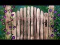 Easy Acrylic Tutorial Gate with Morning Glory Flowers LIVE Step by Step Beginner Painting