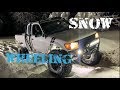 Southern Oregon Night Snow Wheeling