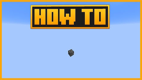 🟨 HOW to CREATE a VOID WORLD in MINECRAFT BEDROCK