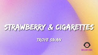 Video thumbnail of "Troye Sivan - Strawberry & Cigarettes (Lyrics - MELLOW LYRIC)"