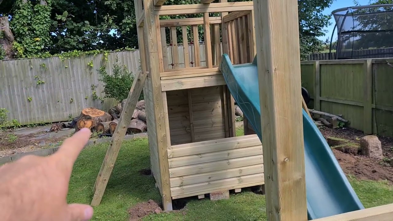 Hand-built built custom climbing frame designed theb even adapted, custom garden children's playset