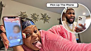 CALLING MY HUSBAND PHONE WHILE MOANING PRANK **Never Again**