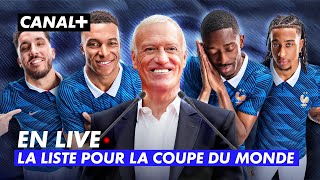 Vivez l’annonce de la liste des Bleus pour la Coupe du Monde au cœur de la rédaction foot de Canal+.
