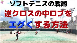 ソフトテニスで練習するべき攻撃 戦術パターン 展開の種類も 初心者 中級者向け もちおのソフトテニスブログ