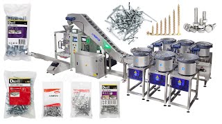 Full Automatic Fastener Gasket Screw Nut Hardware Bag Fill And Seal Counting Packing Machine