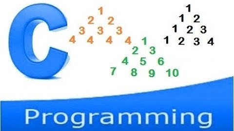 C programming video tutorials - pattern printing 12