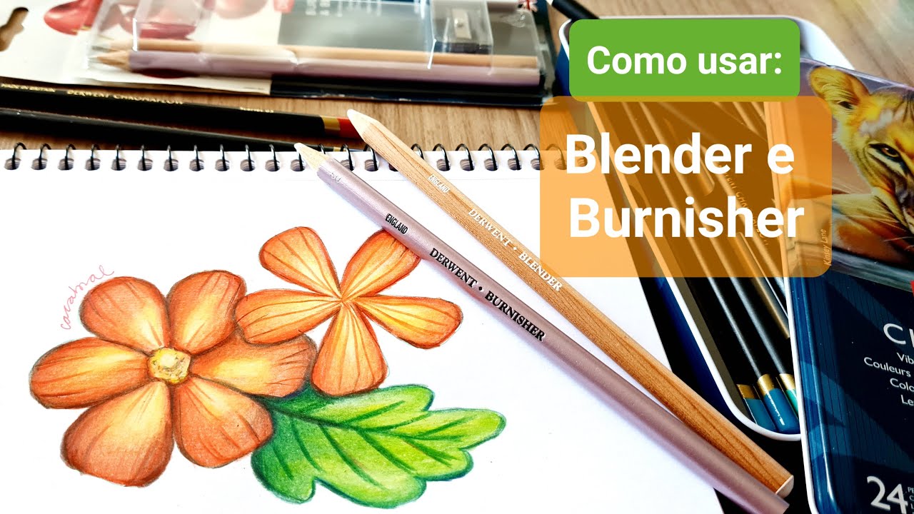 Como usar o lápis Blender e o Burnisher da Derwent YouTube
