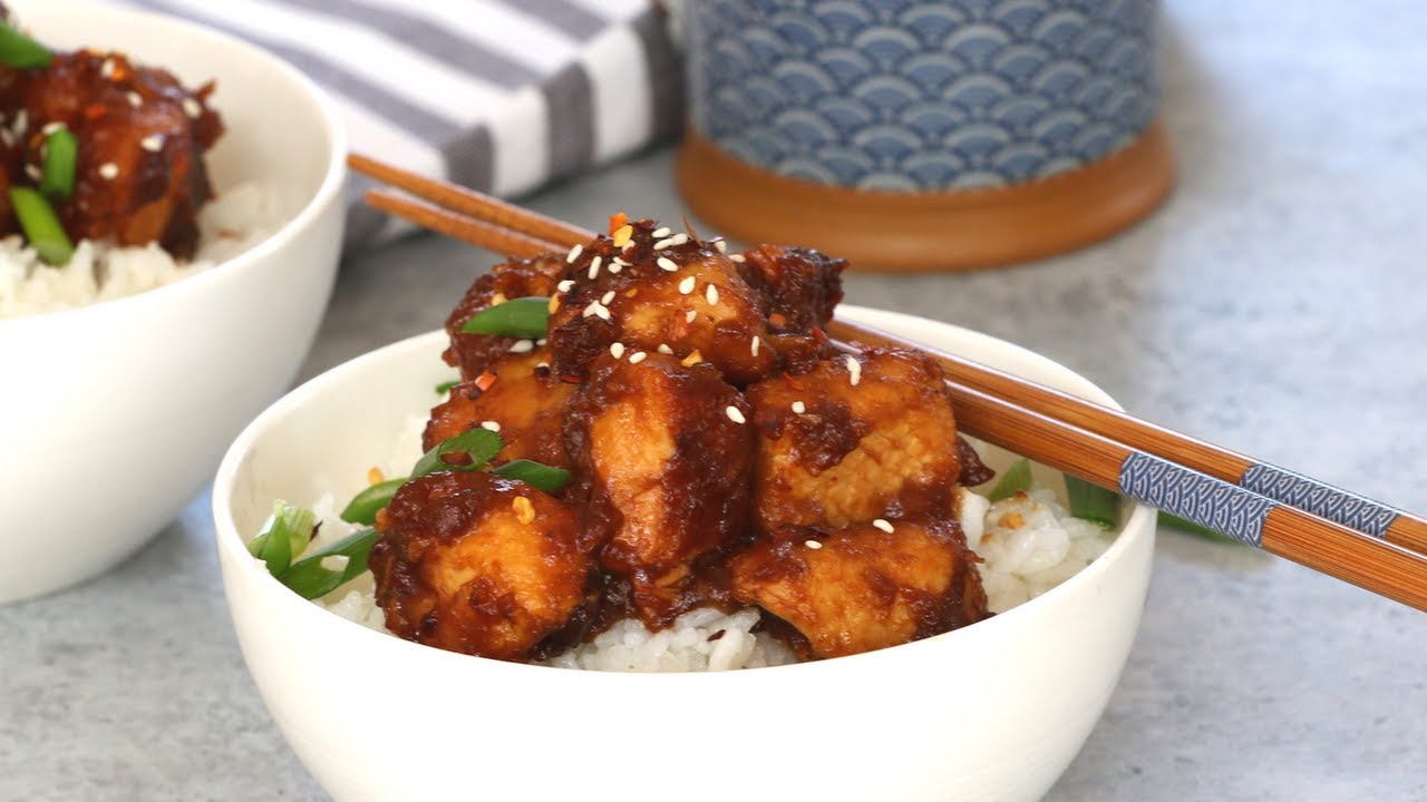 Slow Cooker General Tso Chicken - YouTube