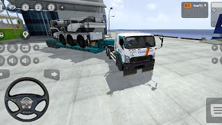 Truk Izuzu GIGA Muatan Tower Crane Mencari Penumpang di kota Makasar || GAME BUS SIMULATOR INDONESIA screenshot 2