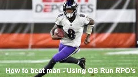 How to beat man - QB Run RPO