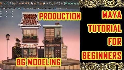MAYA PRODUCTION BG MODELING PT 15|maya bg modeling tutorial |CARTOON HOUSE MODELING| unwrap