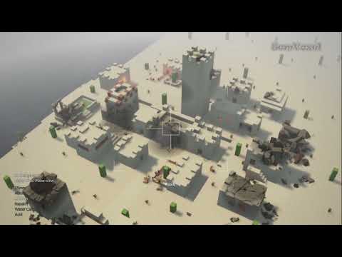 Minecraft Desert Village Destroyed by AC 130 Airstrike | Teardown