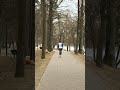 Бегу в парке. А друзья немного отстают