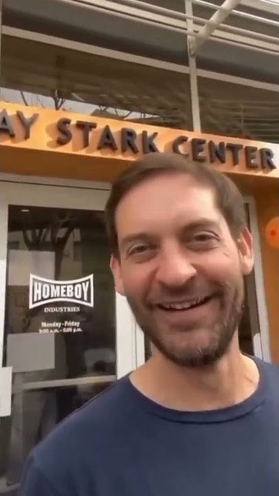 Tobey Maguire spotted in Los Angeles | Gives fan a loving shout out #spiderman