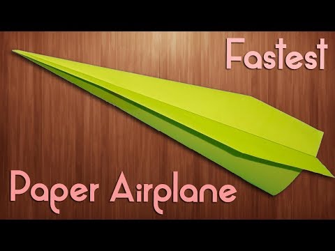 Paper Airplane Making Tutorial [Fastest and Farthest Flying] For Kids