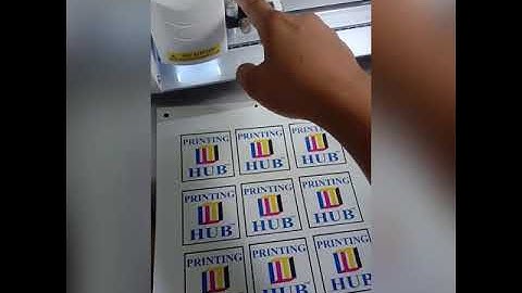 Cutting Glossy Sticker using Cuyi Mini Cutter