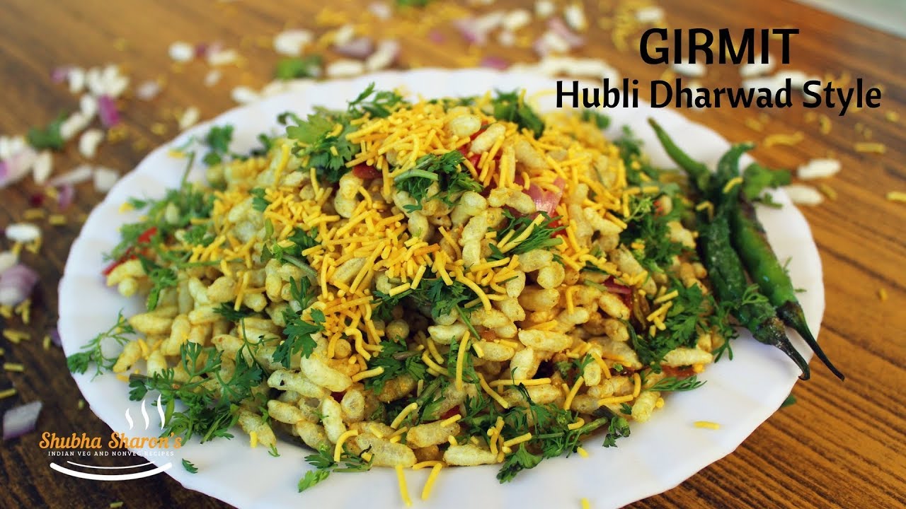 Girmit recipe Hublidharwad style Masala puffed rice recipe North