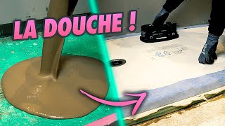 INSTALLING THE SHOWER TRAY ON A LIQUID SCREED! (Bathroom renovation project - EP 16)