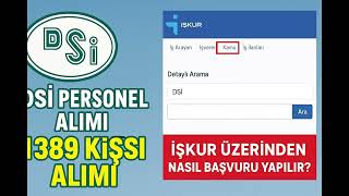 Dsi̇ Başvuru Nasıl Yapılır İşkur Başvuru Rehberi