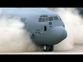 Extreme Aviation: C-130J-30 Super Hercules Aircraft, Dirt Runway Takeoffs and Landings