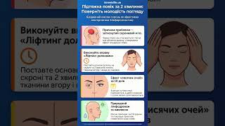 ⚠️ ПОВІКИ ПІДНІМУТЬСЯ без операції — спробуйте це 2 хвилини #масажобличчя #краса #самомасаж #масаж