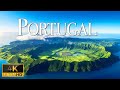 FLYING OVER PORTUGAL (4K Video UHD) - Calming Music With Beautiful Nature Video For Daily Relaxation